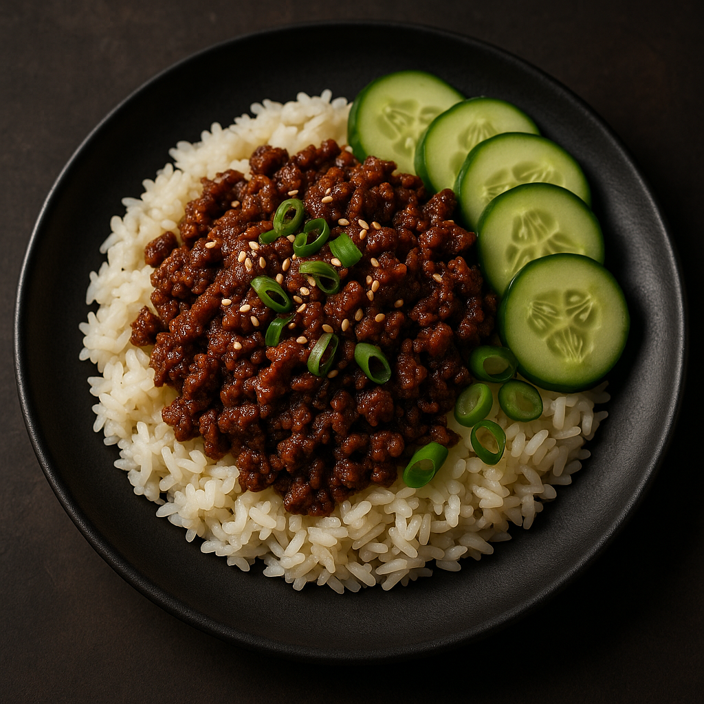 Korean Ground Beef Rice Bowls